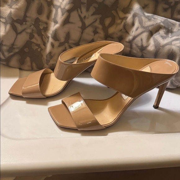 Jimmy Choo Hira 85 mm nude soft patent leather - Picture 4 of 4